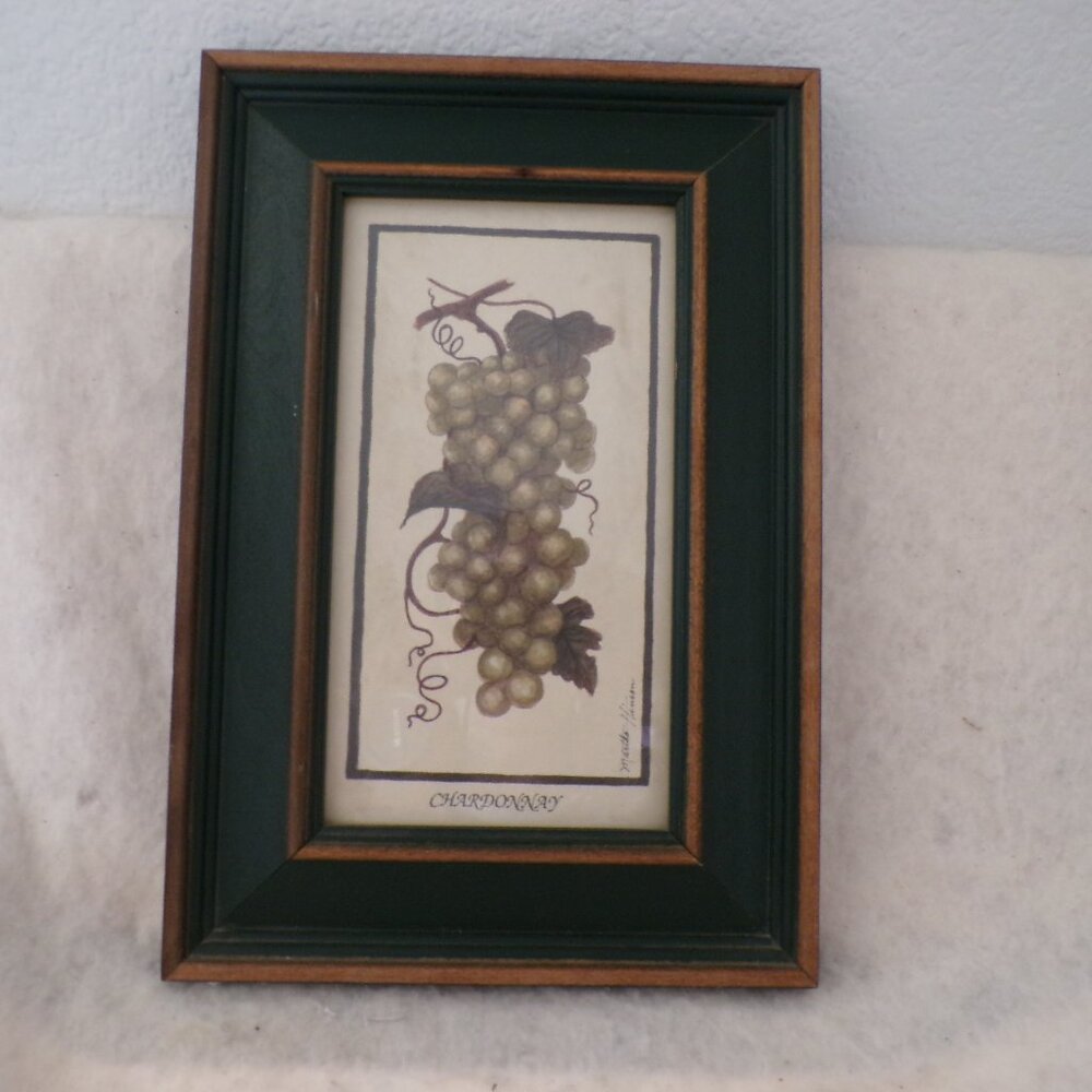 Martha Hinson Wine Grapes Chardonnay #2660 Framed Print  Picture Pier One